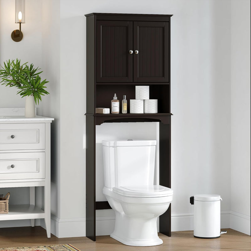 Spirich Over The Toilet Storage Cabinet. Bathroom Shelf Over Toilet. Bathroom Storage Cabinet Organizer. White